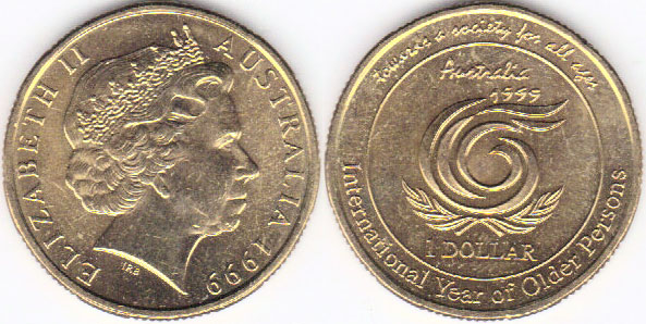 1999 Australia $1 (Older Persons) A001364